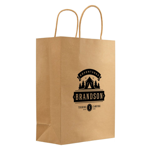 Personalized Kraft Paper Bag 9.4"w x 12.12"h Printed