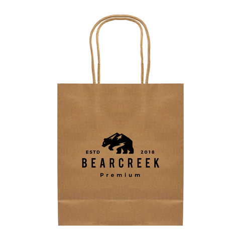 Personalized Kraft Paper Bag 7.5"w x 8.3"h Printed