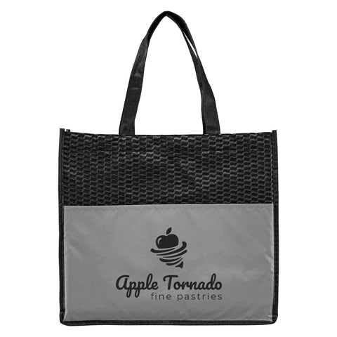 Promotional Plaza Deluxe Non-Woven Convention Tote Bag Printed