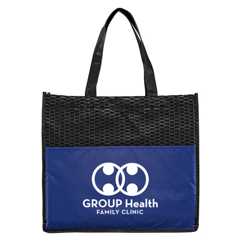 Promotional Plaza Deluxe Non-Woven Convention Tote Bag Printed