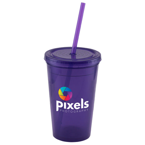 Promotional Explore 16 oz. Double Wall Tumbler Printed in Full Color