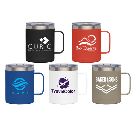 Promotional Glamping 14 oz. Double-Wall Stainless Mug Printed