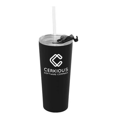 Personalized Excalibur 22 oz. Double-Wall Stainless Tumbler with Straw