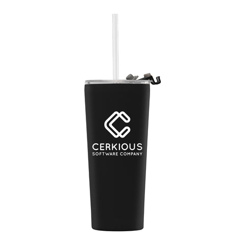 Personalized Excalibur 22 oz. Double-Wall Stainless Tumbler with Straw