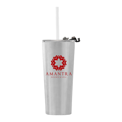 Personalized Excalibur 22 oz. Double-Wall Stainless Tumbler with Straw