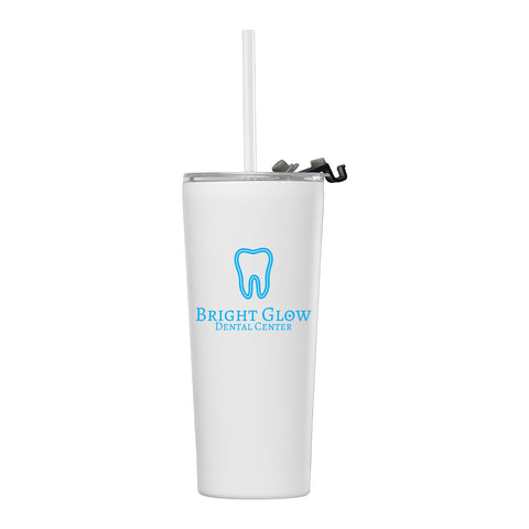 Personalized Excalibur 22 oz. Double-Wall Stainless Tumbler with Straw