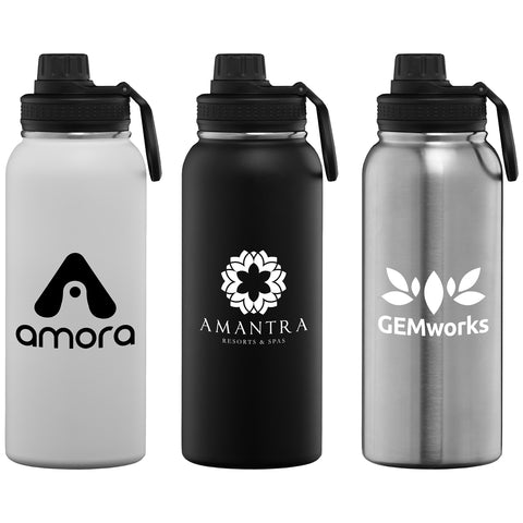 Custom Alaska Plus 35 oz. Stainless Steel Double Wall Water Bottle