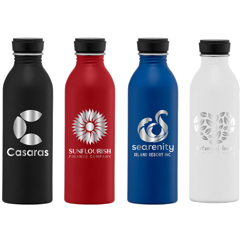 Personalized Rio 17 oz. Single Wall Aluminum Water Bottle Laser Engarved