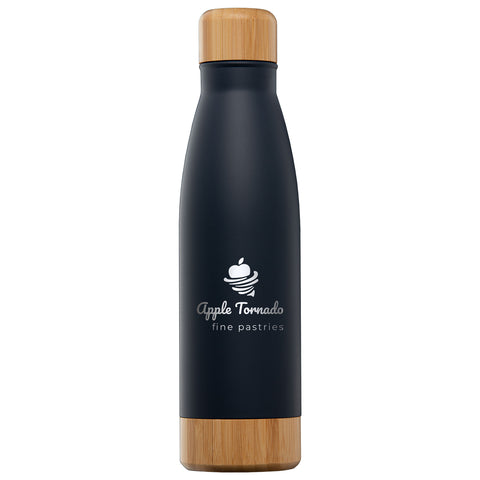 Ibiza Bamboo 22 oz. Double-Wall Stainless Bottle Laser Engraved