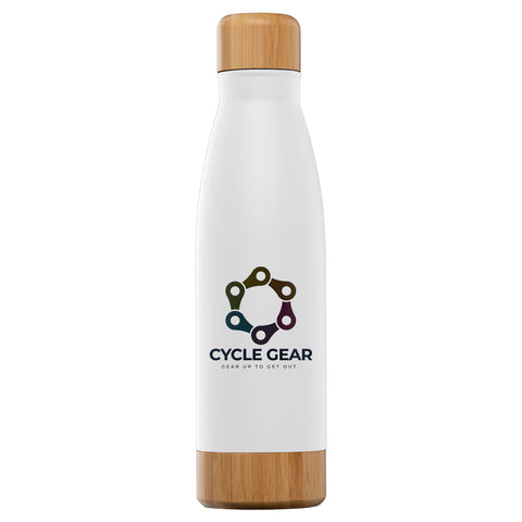 Personalized Ibiza Bamboo 22 oz. Double-Wall Stainless Bottle