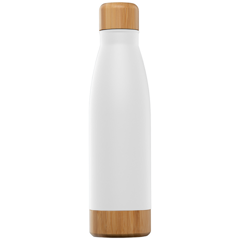 Personalized Ibiza Bamboo 22 oz. Double-Wall Stainless Bottle