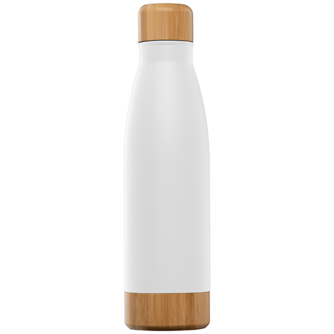 Ibiza Bamboo 22 oz. Double-Wall Stainless Bottle Laser Engraved