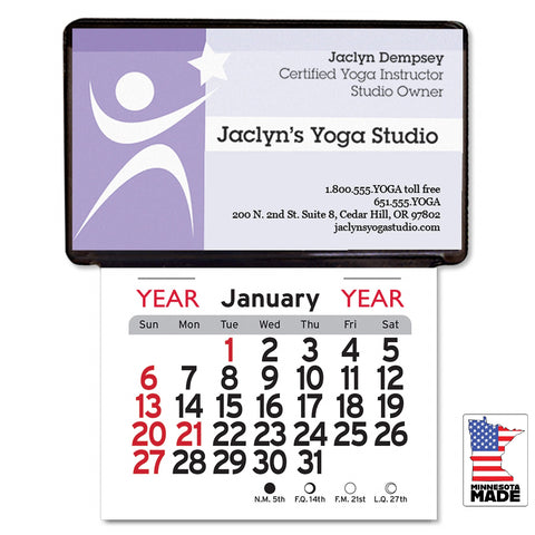 Adhesive Business Card Holders Calendars USA Made