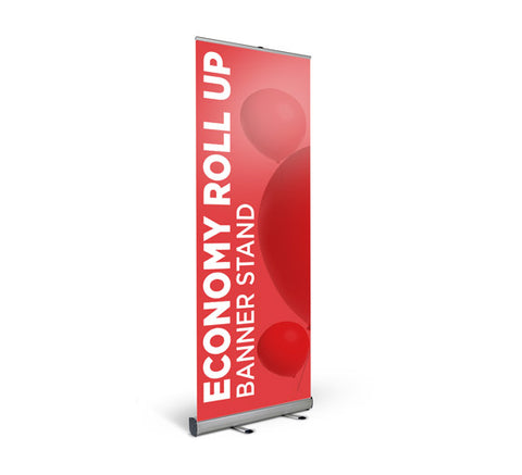 Promotional Economy Roll Up Package Fabric 30" x 72" Retractable Banner