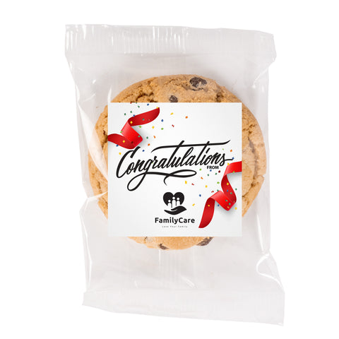 Custom Fresh Beginnings Individually Wrapped Chocolate Chip Cookie