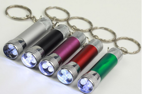 Personalized LED Flashlight Key Chain Laser Engraved