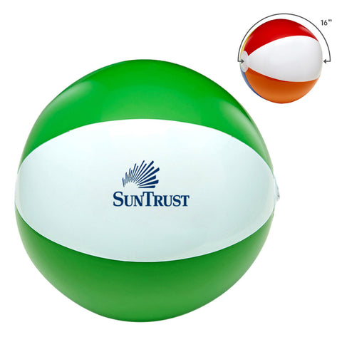 Custom Logo 16" Two-Tone Beach Ball