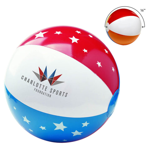 Personalized Stars & Stripes Beach Ball