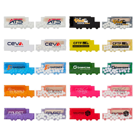 Printed Tractor-Trailer Mints & Picks