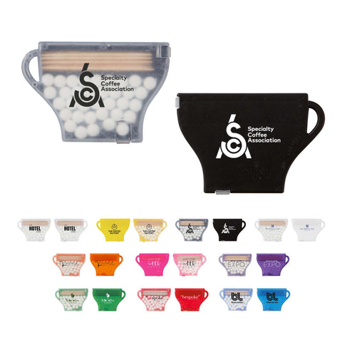 Personalized Coffee Cup Mints & Picks