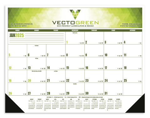 Promotional Multi-Color Desk Pad Calendar Printed with Logo