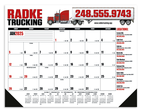 Promotional Multi-Color Desk Pad Calendar Printed with Logo