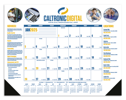 Promotional Multi-Color Desk Pad Calendar Printed with Logo