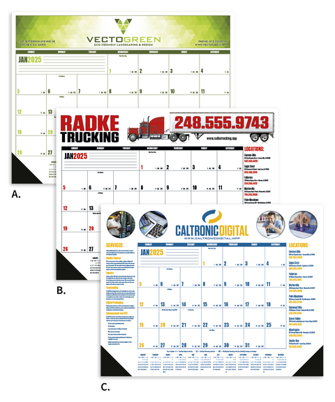 Promotional Multi-Color Desk Pad Calendar Printed with Logo