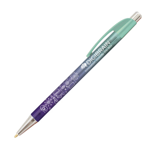 Personalized Sleek Elite Slim Ombre Click Pen Printed