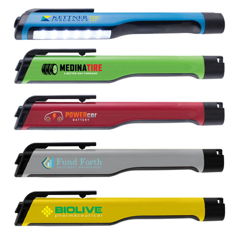 Promotional Vega 6-LED Light Bar Flashlight Printed in Full Color