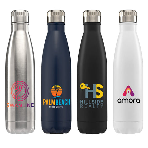 Ibiza 17 oz. Double-Wall Stainless Bottle Printed in Full Color