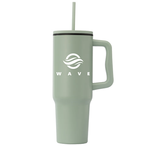 Polar 40 oz. Stainless Steel Tumbler with Plastic Liner and Straw