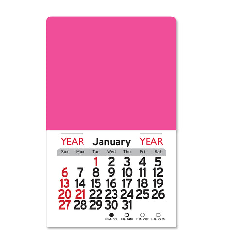 Personalized Square Billboard Peel-N-Stick USA Made Calendar