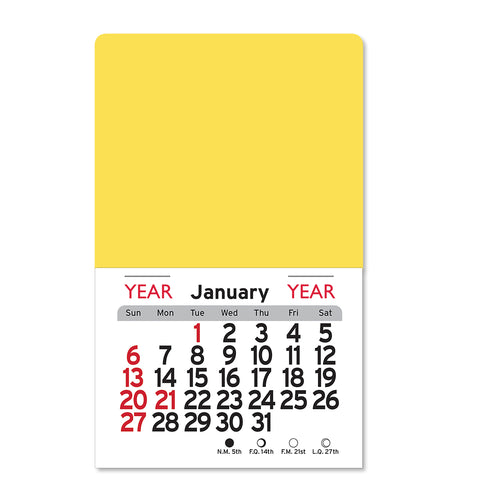 Personalized Square Billboard Peel-N-Stick USA Made Calendar