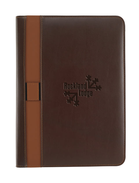 Personalized Vintage Style Padfolio with Your Imprint Debossed