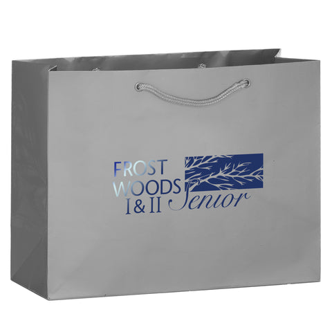 Personalized Gloss Laminated Euro Tote Bag Imprinted with Your Logo 13x5x10