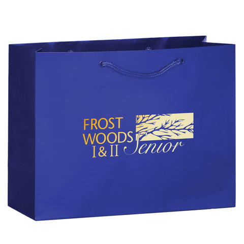 Personalized Gloss Laminated Euro Tote Bag Imprinted with Your Logo 13x5x10