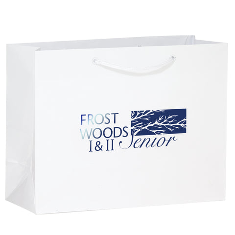 Personalized Gloss Laminated Euro Tote Bag Imprinted with Your Logo 13x5x10