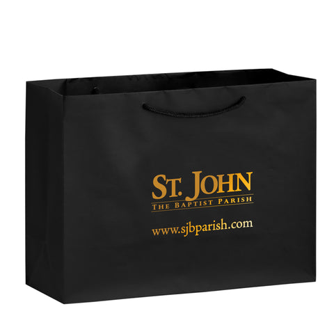 Custom Matte Laminated Euro Tote Bag Printed 16x6x12