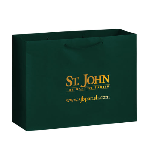 Custom Matte Laminated Euro Tote Bag Printed 16x6x12