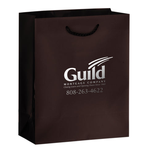 Custom Printed Matte Laminated Euro Tote Bag 8x4x10