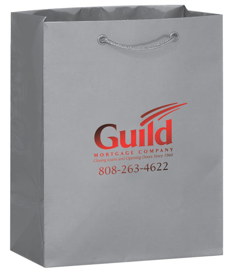 Custom Printed Matte Laminated Euro Tote Bag 8x4x10