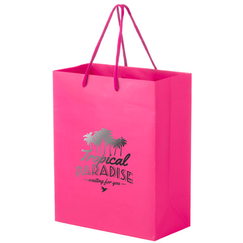 Custom Printed Matte Laminated Euro Tote Bag 8x4x10