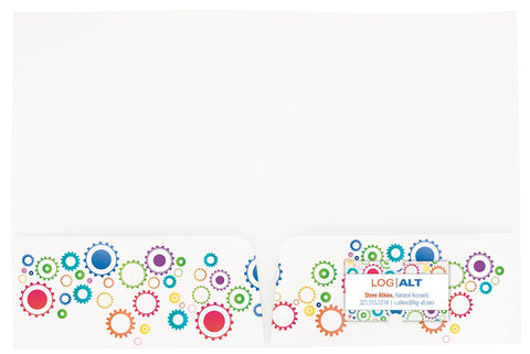 Personalized Paper Folder Printed with Your Logo in Full Color