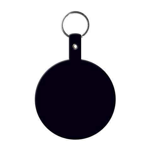Personalized Large Circle Flexible Key Tag