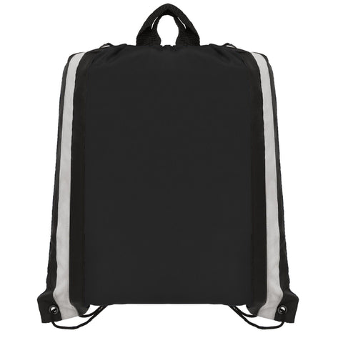 Custom Printed Klondike Drawstring Backpack Polyester Metallic imprint