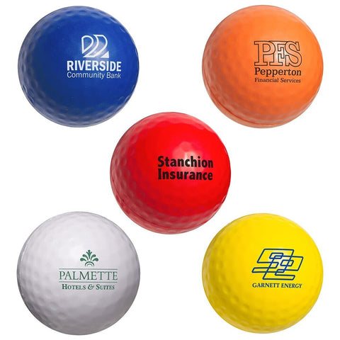 Personalized Golf Ball Stress Balls Printed with Your Logo