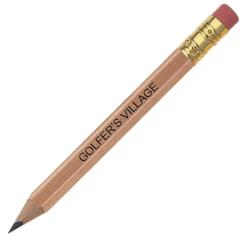 Personalized Hex Golf Pencil with Eraser Imprinted with your Text