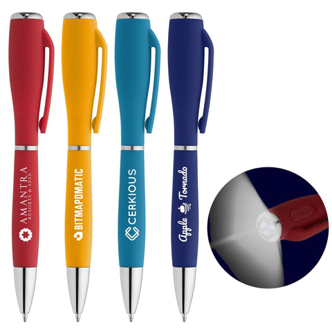 Personalized Nova Softy Brights LED Light Pen Printed