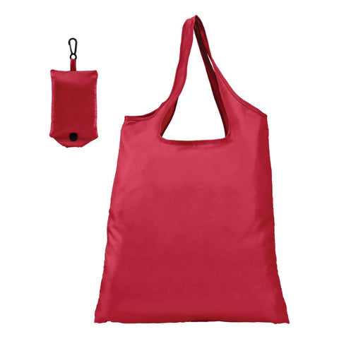 Promotional Santorini Foldaway Polyester Shopping Tote Bag Printed